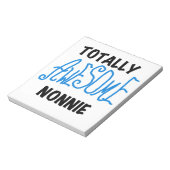 Totaal Geweldige Nonnie Blue Tekst Tshirts en gesc Notitieblok (Gedraaid)