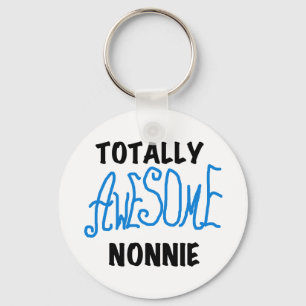 Totaal Geweldige Nonnie Blue Tekst Tshirts en gesc Sleutelhanger