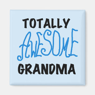 Totaal Geweldige Oma - Blauwe T-shirts en Cadeaus Magneet