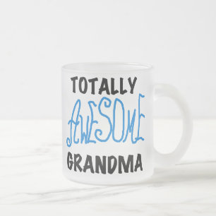 Totaal Geweldige Oma - Blauwe T-shirts en Giften Matglas Koffiemok