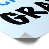 Totaal Geweldige Oma - Blauwe T-shirts en Giften Poster (Hoek)