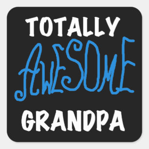 Totaal Geweldige opa T-shirts en geschenken Vierkante Sticker