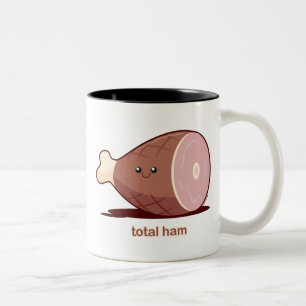 Totaal ham tweekleurige koffiemok