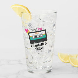 Totaal jaren '80 Cassette bruiloft Glas