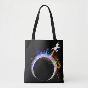 Totaal magische eclipse tote bag