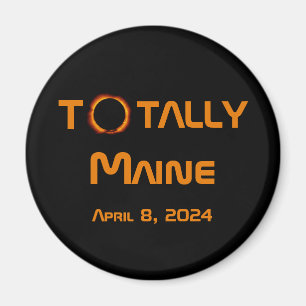 Totaal Maine 2024 Zonsverduistering Magneet