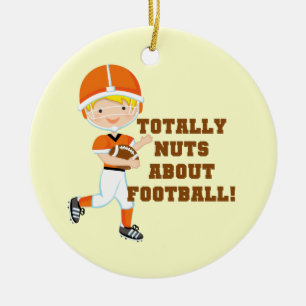 Totaal Noten over Football Keramisch Ornament