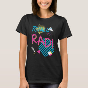 Totaal Rad Costume Party Idea 80s 90s Trend Graph T-shirt