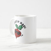 Totaal Rad Funny Veggie Radish Pun Koffiemok (Voorkant links)