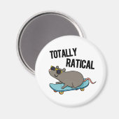 Totaal Ratig Funny Rat Pun Magneet (Voorkant / Achterkant)