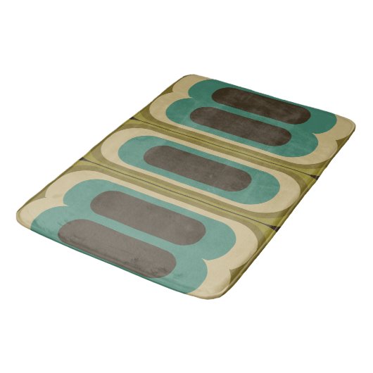 Totaal retro badmat - vloerkleed (Gekanteld)