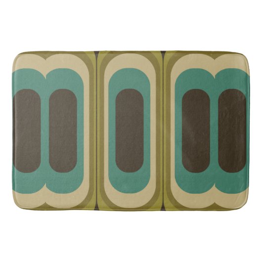 Totaal retro badmat - vloerkleed (Voorkant)