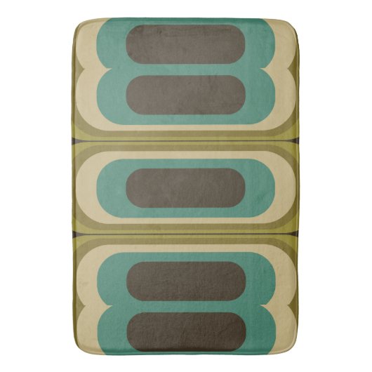 Totaal retro badmat - vloerkleed (Voorkant Verticaal)