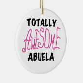 Totaal Roze T-shirts Geweldige Abuela en Giften Keramisch Ornament (Rechts)