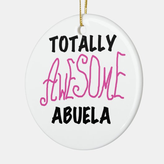 Totaal Roze T-shirts Geweldige Abuela en Giften Keramisch Ornament (Links)