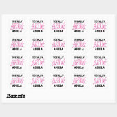Totaal Roze T-shirts Geweldige Abuela en Giften Vierkante Sticker (Vel)