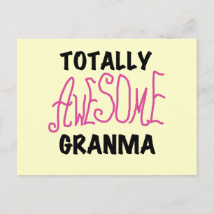 Totaal Roze T-shirts Geweldige Granma en Giften Briefkaart