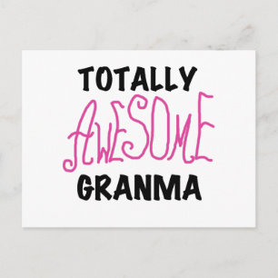 Totaal Roze T-shirts Geweldige Granma en Giften Briefkaart