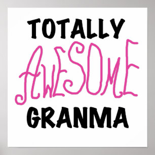 Totaal Roze T-shirts Geweldige Granma en Giften Poster