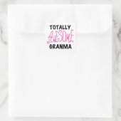 Totaal Roze T-shirts Geweldige Granma en Giften Vierkante Sticker (Tas)