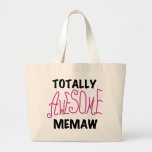 Totaal Roze T-shirts Geweldige Memaw en Giften Grote Tote Bag