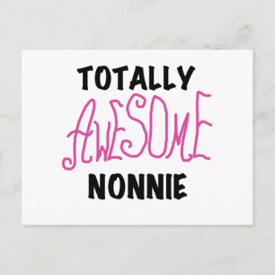Totaal Roze T-shirts Geweldige Nonnie en Giften Briefkaart