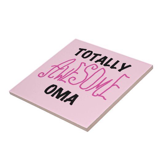 Totaal Roze T-shirts Geweldige Oma en Giften Tegeltje (Zijkant)