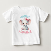 Totaal Schattig Baby olifant T-shirt