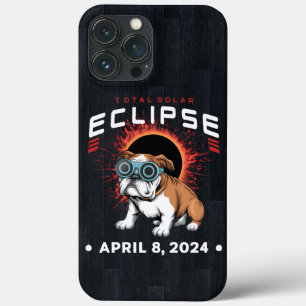 Totaal Solar Eclipse April 2024 Bulldog Lover Gift iPhone 13 Pro Max Hoesje