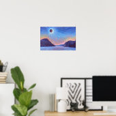 Totaal Solar Eclipse Print Poster papier (mat) (Thuiskantoor)