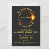 Totaal Solar Eclipse Viewing Party 4/8/2024 Vereni Kaart (Voorkant)