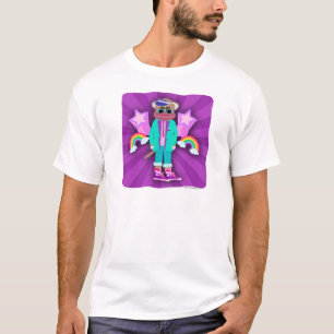 Totaal tachtig grappige neon stijl sok aap t-shirt