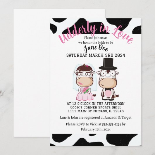 Totaal verliefd op de douche kaart (Voorkant / Achterkant)