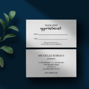 Totaal wit Classic cursive Handwriting Elegant Visitekaartje