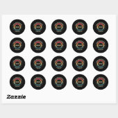 Totaal zonne-energie 2024 Amerikaanse totalen apri Ronde Sticker (Vel)