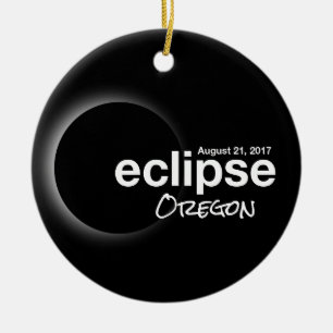 Totaal zonnecrisis 2017 — Oregon Keramisch Ornament