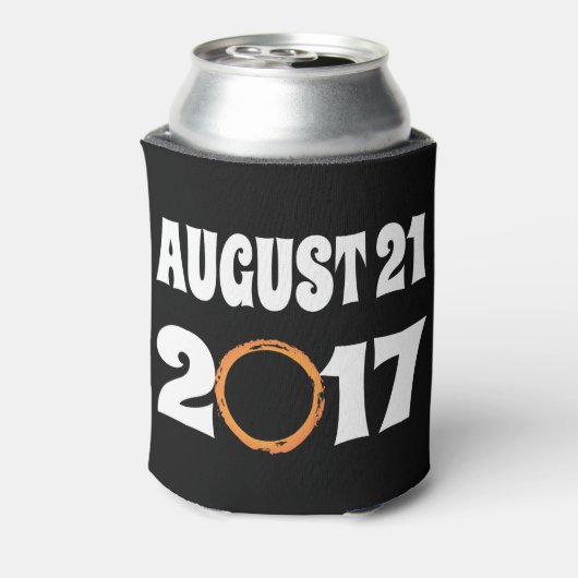 Totaal zonnecrisis 21 augustus 2017 blikjeskoeler (Blikje Achterkant)