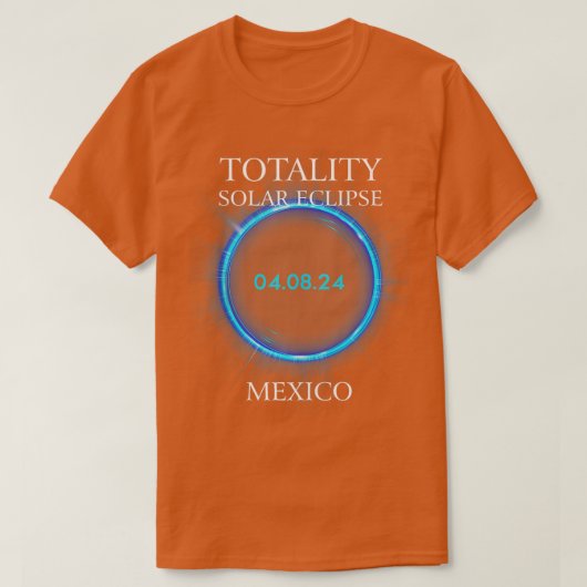 Totaal zonnepanelen 2024 Mexico 040824 Astronomie T-shirt (Design voorkant)