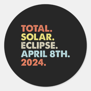 Totaal zonnepanelen 8 april 2024 Totaal astron Ronde Sticker