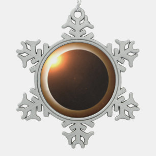 Totaal zonnepanelen tin sneeuwvlok ornament