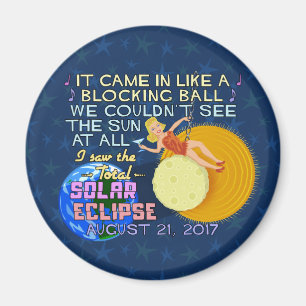 Totaal zonnescherm 21 augustus 2017 Amerikaanse Fu Magneet