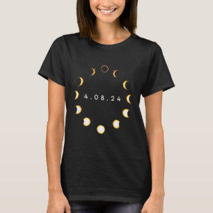 Totaal zonneschijn - 8 april 2024 Totalen fase T-shirt