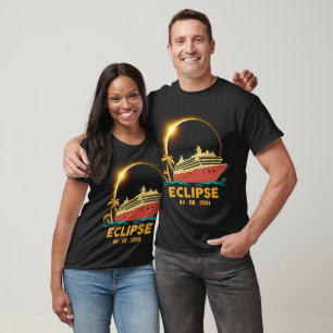 Totaal Zonsverduistering 2024 Cruiseschip T-shirt