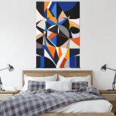 Total Abstraction Canvas Afdruk (Insitu (Slaapkamer))
