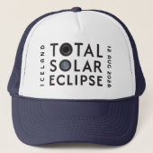 Total Casquette d'éclipse solaire avec date d'empl (Devant)