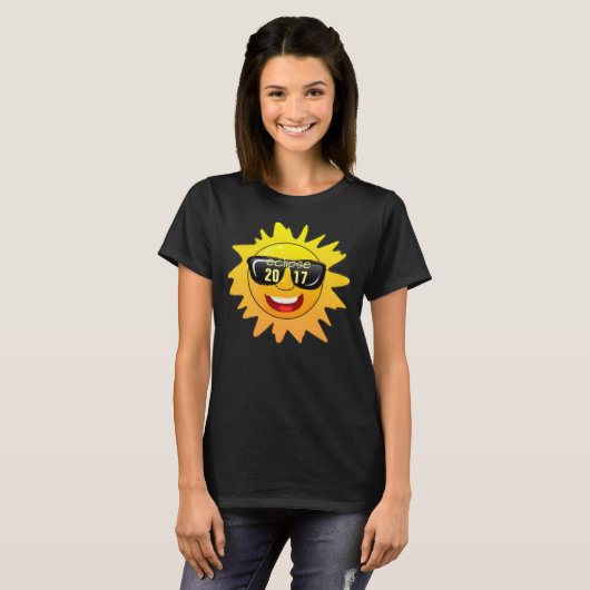 total éclipse solaire 2017 design de t-shirt hipst (Devant entier)