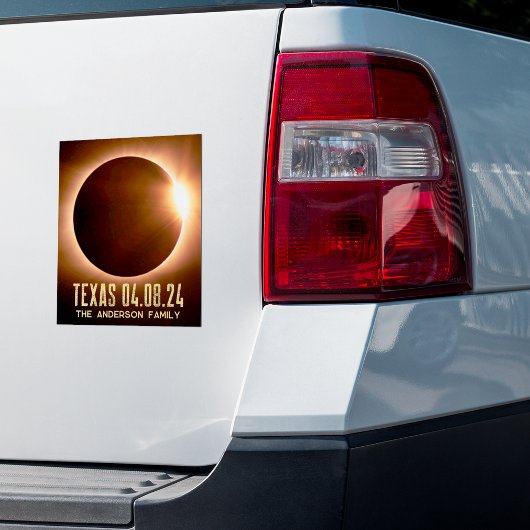 Total Eclipse Texas 2024 gepersonaliseerd Sticker