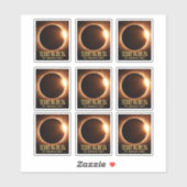 Total Eclipse Texas 2024 gepersonaliseerd Sticker (Vel)
