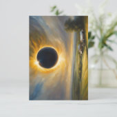 Total Eclipse van de Sun Custom BRIEFKAART (Staand voorkant)