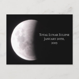 Total Lunaire Eclipse Keepsaké carte postale